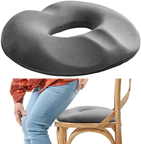  Male Donut Pillow Donut Seat Cushion For Office Chair Large Tailbone Pain Relief Cushion Ergonomic Hemorrhoid Pillow For Man Butt Bed Sores Prostate Coccyx Sciatica Pregnancy Postpartum Pelvic (Navy)