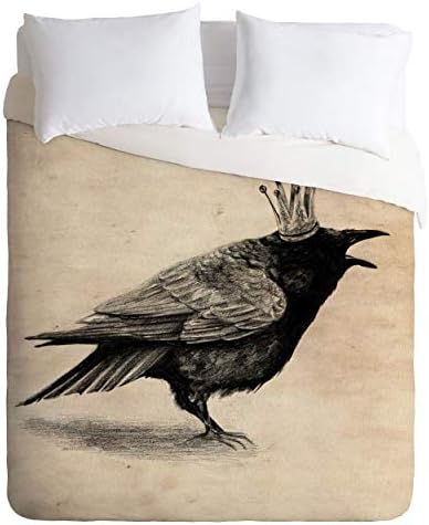  Society6 Anna Shell Winking Owl Comforter Set With Pillowcase(s), Twin, Brown