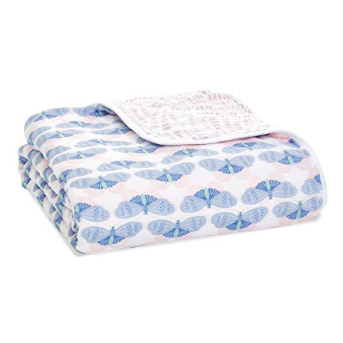  Aden + Anais 100% Organic Cotton Muslin Baby Blanket Crib Bedding For Newborn Baby And Toddler, Nursery Blanket For Boys And Girls, Baby Registry And Shower Gift - Outdoors, Sleepy Forest