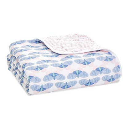  Aden + Anais 100% Organic Cotton Muslin Baby Blanket Crib Bedding For Newborn Baby And Toddler, Nursery Blanket For Boys And Girls, Baby Registry And Shower Gift - Outdoors, Sleepy Forest