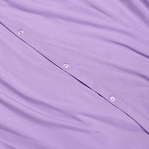  Nestl Bedding Comforter And Duvet Set, Down Alternative Comforter, Microfiber Duvet Set - Comforter Cover And 1 Pillow Sham, Twin - Lavender