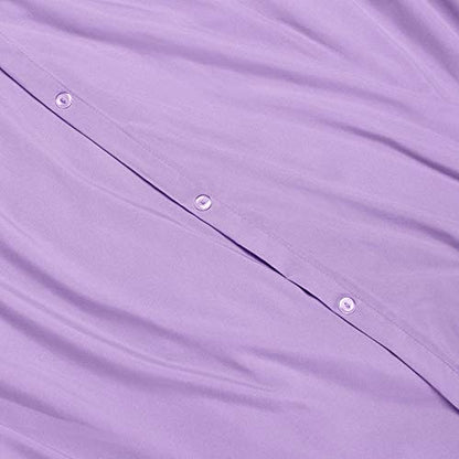  Nestl Bedding Comforter And Duvet Set, Down Alternative Comforter, Microfiber Duvet Set - Comforter Cover And 1 Pillow Sham, Twin - Lavender