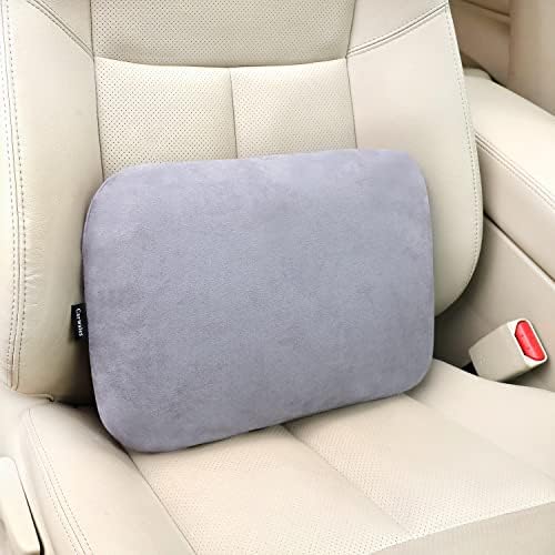  Carwales Emulsion Lumbar Support Pillow For Car Driving Seat Relax Soft Lower Back Support Home Office Chair Cushion Desk Accessories Pain Relief Black