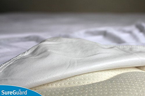  Queen Size Mattress Protector - 100% Waterproof, Hypoallergenic - Premium Fitted Cotton Terry Cover