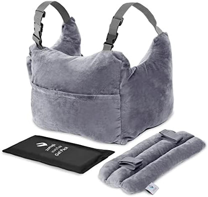  Zomaple Mastectomy Pillow With Strap - Post Surgery Pillow, Breast Pillow For After Heart Surgery, Breast Reduction & Augmentation Patients - Heart Pillow For Sleeping, Recovery & Seatbelt Protection