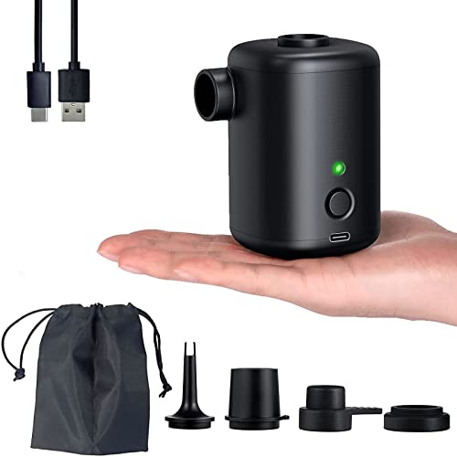  Electric Air Pump-Portable Air Pump With 3000mAh Battery USB Rechargeable To Inflate Deflate For Swimming Ring,Pool Floats，Air Bed，Vacuum Storage Bags