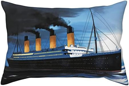  1 Pack Titanic Pillow Covers Super Soft Rectangle Decorative Throw Pillowcase With Envelope Closure Wrinkle Fade And Stain Resistant 20x30
