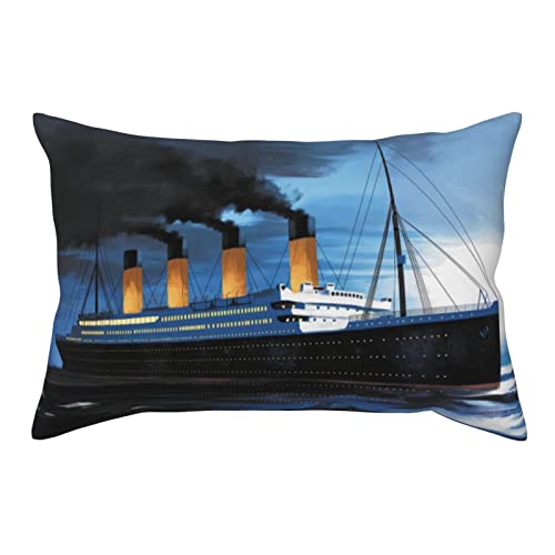  1 Pack Titanic Pillow Covers Super Soft Rectangle Decorative Throw Pillowcase With Envelope Closure Wrinkle Fade And Stain Resistant 20x30