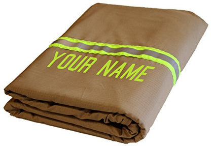  Firefighter Personalized Tan Station Blanket 60" X 80"