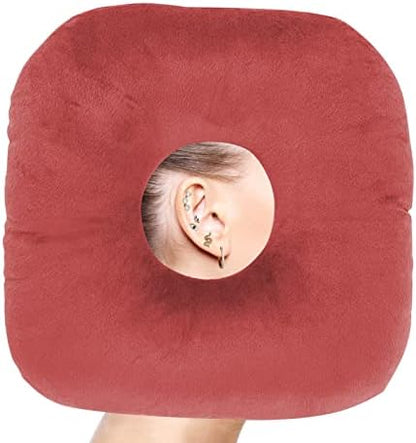  Coceyese Ear Piercing Pillow For Side Sleepers With Ear Hole, Donut Pillow For CNH And Ear Pain Ear Inflammation Pressure Sores, Ear Guard Pillow…