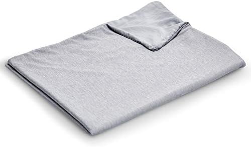  EXQ Home Cooling Cover 90x90-Queen Size Premium Soft Duvet Cover For Weighted Blanket With Zipper,Machine Washable (Dark Grey,Duvet Cover Only)