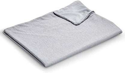 EXQ Home Cooling Cover 90x90-Queen Size Premium Soft Duvet Cover For Weighted Blanket With Zipper,Machine Washable (Dark Grey,Duvet Cover Only)