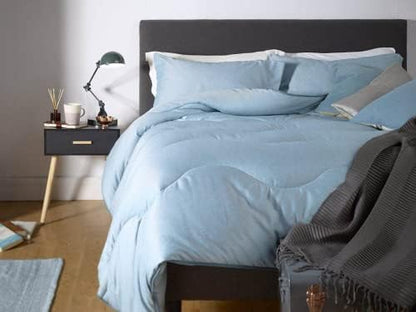  - All-in-One Comforter - All Season - Queen - Herringbone Collection - Luxury Bedding - Machine Washable - Hypoallergenic - Storm Gray