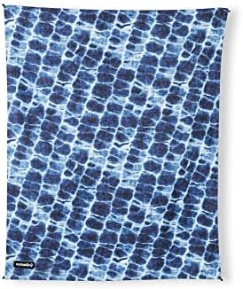 Nomadix Festival Blanket - Perfect For Picnics, Camping, & Lawn Seating - Plush Top & Water Resistant Base - Made With Post Consumer Recycled Materials - Stripes Retro - 60x70
