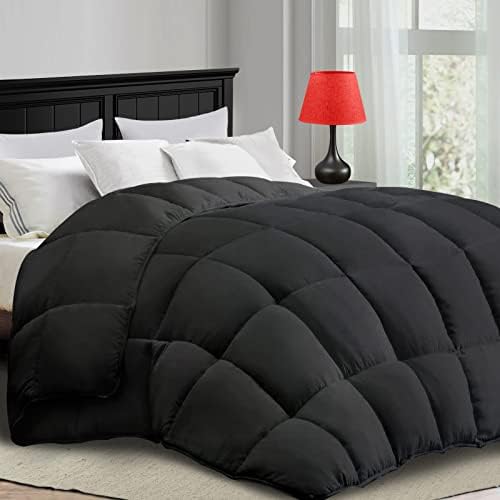  All Season Queen Comforter Cooling Down Alternative Quilted Duvet Insert With Corner Tabs,Winter Warm Hotel Comforter,Machine Washable-88 X 88 Inches,White