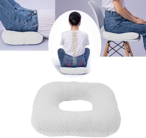  Wuronsa Donut Pillow For Tailbone Pain Relief Seat Cushion, Orthopedic Hemorrhoid Pillow, Postpartum Pregnancy Pressure Ulcer Pillow, Sitting Pressure Relief, For Home, Office, And Car (Blue)