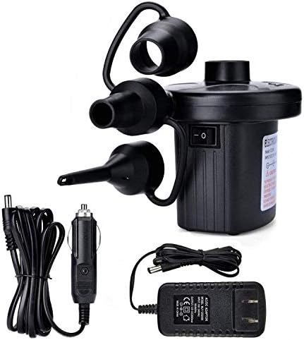  Battery Powered Inflator Deflator, Electric Quick-Fill Air Mattress Pump Small Blower For Blow Up Pool Toy Inflatables Raft Bed Boat (DC 12V)