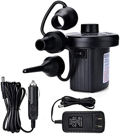  Battery Powered Inflator Deflator, Electric Quick-Fill Air Mattress Pump Small Blower For Blow Up Pool Toy Inflatables Raft Bed Boat (DC 12V)