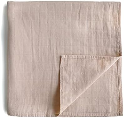  Mushie Muslin Baby Swaddle Blanket | 100% Organic Cotton (Sun)