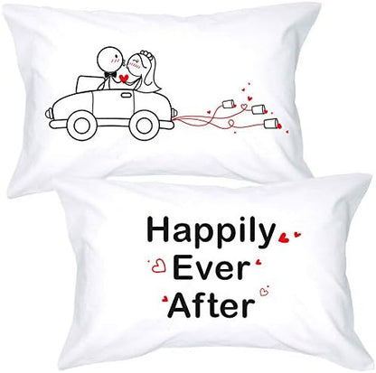  BOLDLOFT Tie The Knot Couple Pillowcases-Wedding Gifts For Bride And Groom,Engagement Gifts For Couple,Bridal Shower Gifts|Bride And Groom Gifts,Newlywed Gifts,New Bride Gifts