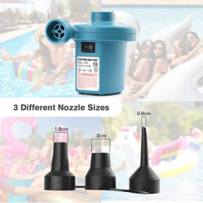  Electric Air Pump, Air Pump For Inflatables Air Mattress Couch Pool Floats，Inflatables Boat Raft Toys, AC/DC Pump