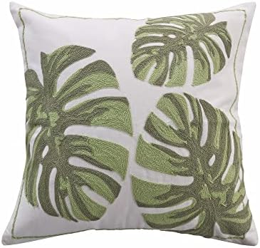  Levtex Home Palmira Palmira Quilted Euro Sham (26x26in.) - Embroidered Palm Leaves - Reversible