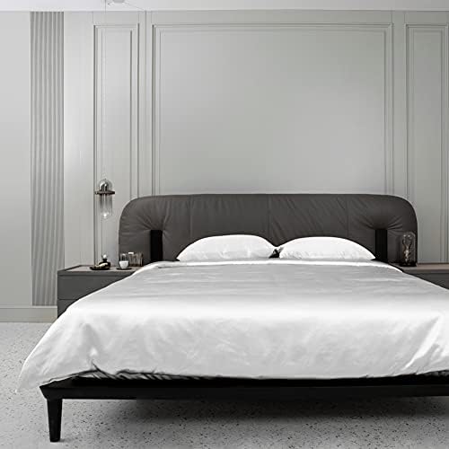  CloverSilk 22 Momme Silk Duvet Cover, 100% Mulberry Silk Comforter Quilt Cover With Zipper Closure, Ultra Soft, Durable, 1pc Duvet Cover Only - King Size, Champagne