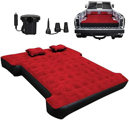  Inflatable Truck Bed Air Mattress For Full Size Short Truck Beds, 5.5-5.8ft, With Pump & Carry Bag. Perfect For Outdoor Adventures.