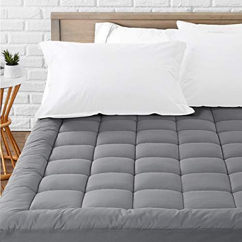  Queen Mattress Pad Cover Cooling Mattress Topper Cotton Top Pillow Top With Snow Down Alternative Fill (8-21 Inch Fitted Deep) Pocket