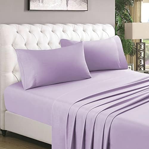  HOMEIDEAS 4 Piece Bed Sheets Set (Queen, Gold), 1800 Bedding Soft Brushed Microfiber Luxury Sheets, Deep Pockets, Easy Care, Wrinkle & Fade Free