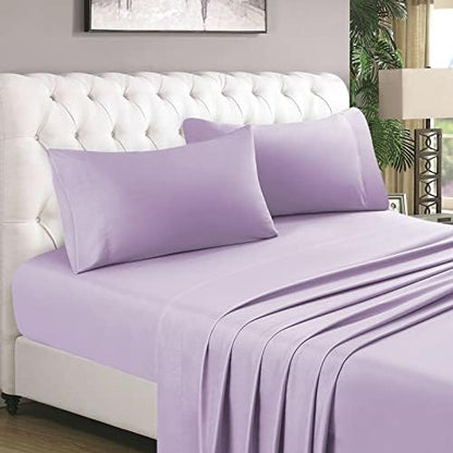  HOMEIDEAS 4 Piece Bed Sheets Set (Queen, Gold), 1800 Bedding Soft Brushed Microfiber Luxury Sheets, Deep Pockets, Easy Care, Wrinkle & Fade Free
