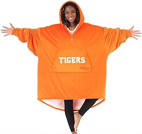  Riginal Quarter-Zip | University Of Florida Logo & Insignia | Oversized Microfiber & Sherpa Wearable Blanket With Zipper, Seen On Shark Tank, One Size Fits All