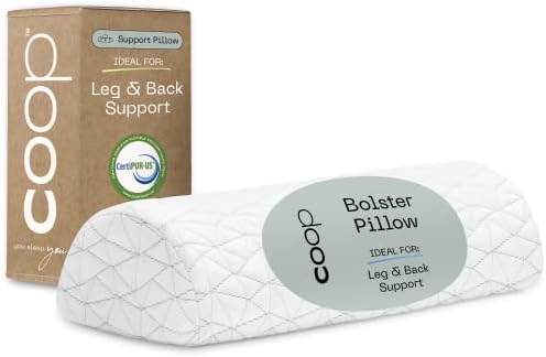  Coop Home Goods Knee Pillow For Side Sleeper, Adjustable Soft Orthopedic Pillow, Leg Pillow For Sleeping, Pregnancy Pillow Support, Sciatica, Back, Hip And Joint Pain Relief, With Washable Cover
