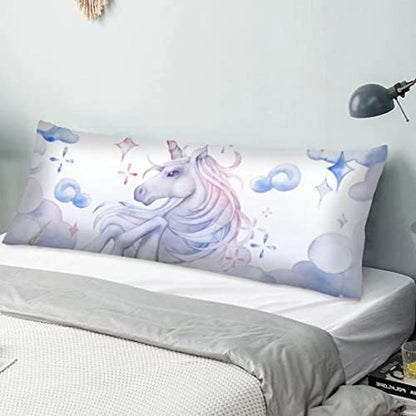  100 Dollar Bills Body Pillow Cover Funny USA Cash Current Money Us Dollars Long Pillow Case Protector With Zipper Rectangle Soft Large Pillow Cases Covers For Bedding,Couch,Sofa,Home Gifts 20"x54"