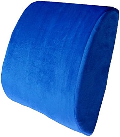  Bookishbunny Premium Memory Foam Lumbar Support Cushion Pillow (Pink)