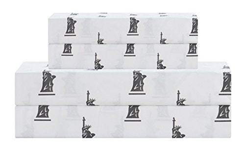  Chic Home Liberty 9 Piece Reversible Comforter New York Inspired Printed Design Bed In A Bag-Sheet Set Decorative Pillows Shams Included Size, Queen, Purple