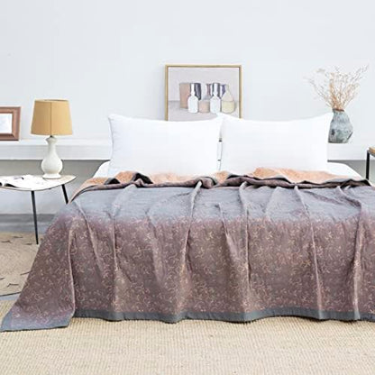  Queen Blanket For Summer Tencel Cotton Lyocell Quilted Blanket 90x90 Lightweight Bedspread Soft Breathable Blanket Teal