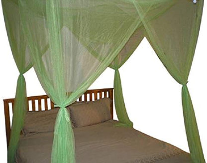  OctoRose 4 Poster Bed Canopy Netting Functional Mosquito Net, Red