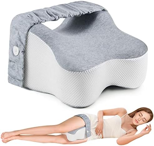  Anzhixiu Small Real Knee Pillow Separates The Knees For Body Alignment - Semicircle Round Shape Leg Pillow Promotes Sleep - Small
