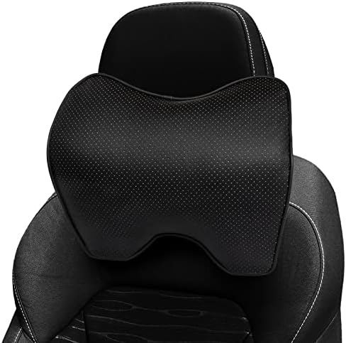  ICOMFYWAY Car Neck Support Pillow For Neck Pain Relief When Driving,Headrest Pillow For Car Seat With Soft Memory Foam – Black