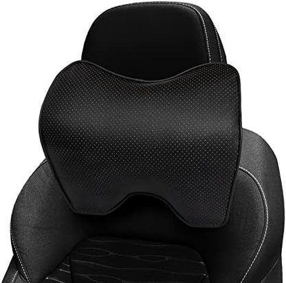  ICOMFYWAY Car Neck Support Pillow For Neck Pain Relief When Driving,Headrest Pillow For Car Seat With Soft Memory Foam – Black