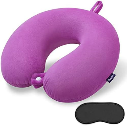  Gosider Neck Pillows For Sleeping Travel Pink Travel Pillow Comfortable U Shape Memory Foam Pillows Neck And Head Support Portable Travel Neck Pillow Suitable For Planes, Trains, Self-Driving Cars