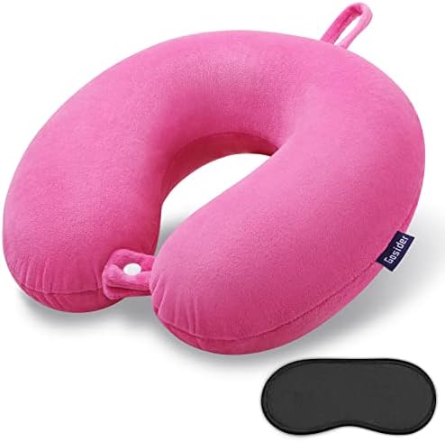  Gosider Neck Pillows For Sleeping Travel Pink Travel Pillow Comfortable U Shape Memory Foam Pillows Neck And Head Support Portable Travel Neck Pillow Suitable For Planes, Trains, Self-Driving Cars