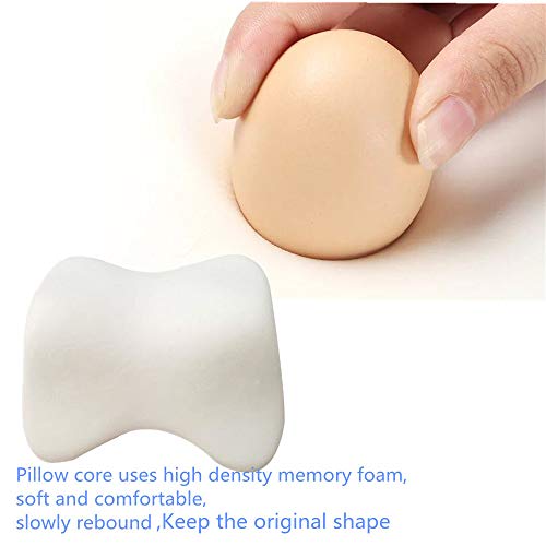  Ovyuzhen Car Neck Pillow, Car Neck Support Pillow For Relieving Neck Fatigue,100% Soft Memory Foam,Pu Leather,Ergonomic Design (Black, 1 Pcs)