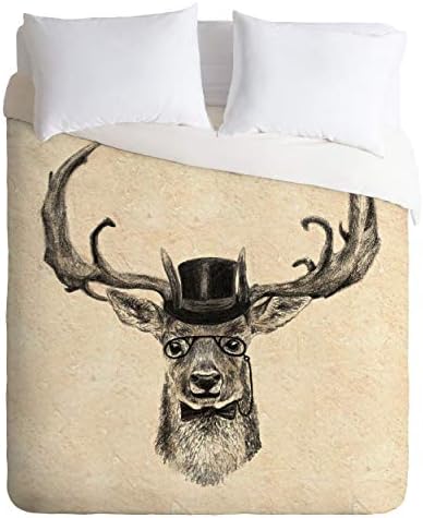 Society6 Anna Shell Winking Owl Comforter Set With Pillowcase(s), Twin, Brown