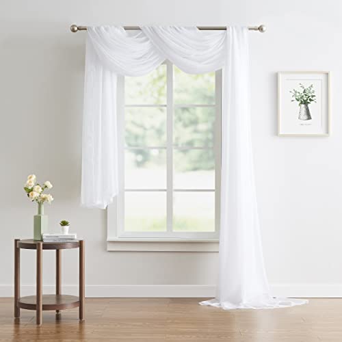  Set Of 2 White & White Canopy Bed Curtains In 55 X 104 Inch Size. 2 Twin Bed Canopy Curtains Can Be Turned Into Kids Bed Tent Or Bed Canopy For Girls. BE White & White 104"