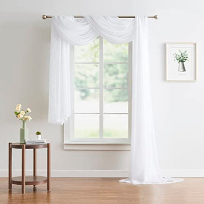  Set Of 2 White & White Canopy Bed Curtains In 55 X 104 Inch Size. 2 Twin Bed Canopy Curtains Can Be Turned Into Kids Bed Tent Or Bed Canopy For Girls. BE White & White 104"