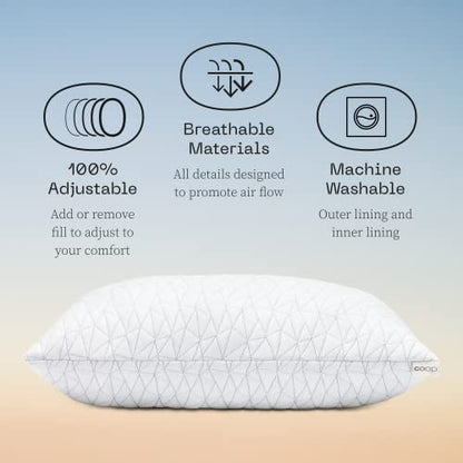  - 2 Pack Original Loft Pillows And 2 Pack Lulltra Zippered Pillow Protector Covers Bundle (Queen)