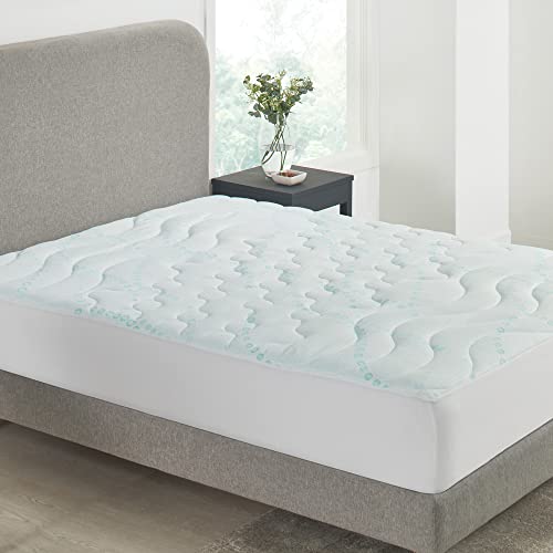  3-Zone Cooling King Mattress Pad, Quilted King Size Mattress Pad, Deep Pocket Fits 8-20 Inch Mattress