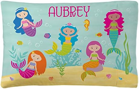  Lets Make Memories Personalized Pillowcase - Customized For Kids - Soft Fabric -Polyester - Standard Pillow Size - Unicorns Design - Personalized With Her Name - Sleep, Nap Girls Pillowcase